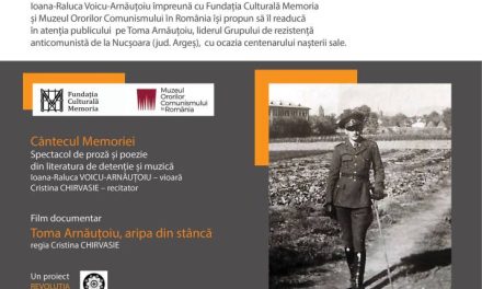 Centenar Toma Arnăuțoiu (1921-1959), 100 de ani de la naștere