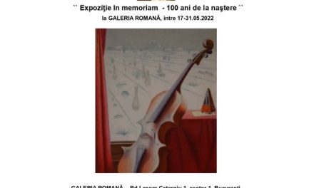 Eugen Crăciun (1922-2001), Expoziție în memoriam – 100 ani de la naștere @ Galeria Romană, București