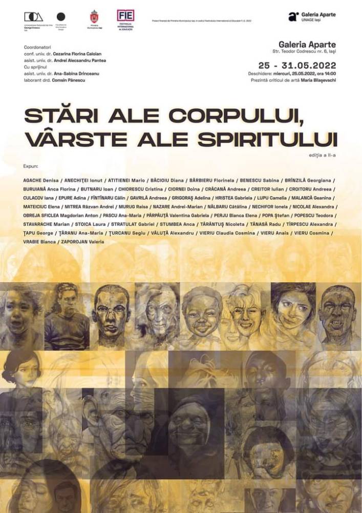 Expoziția de portrete „Stări ale corpului, vârste ale spiritului” @ Galeria Aparte UNAGE, Iași