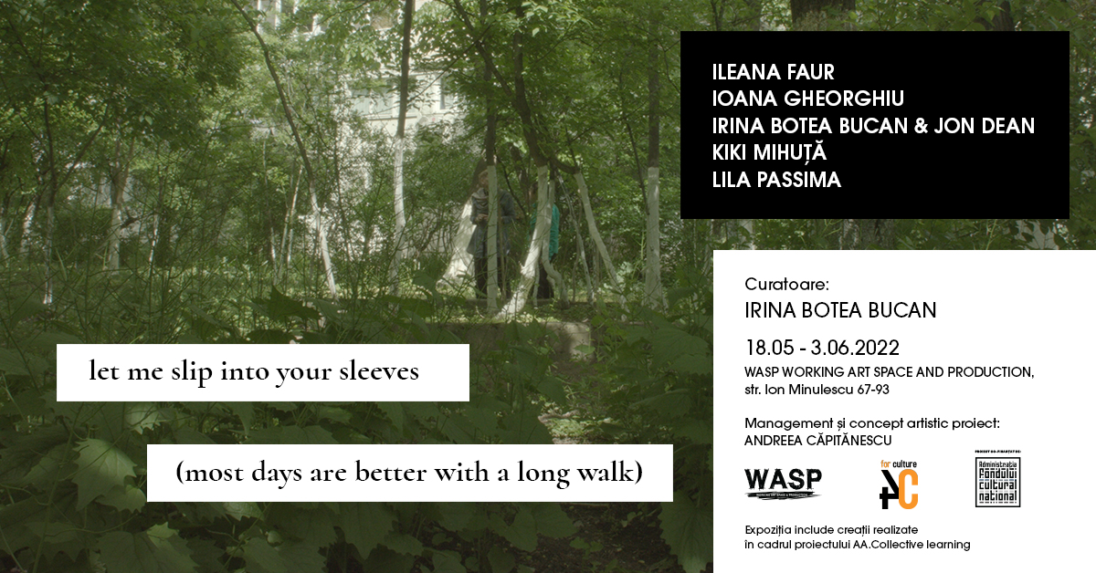 „let me slip into your sleeves (most days are better with a long walk)” @ WASP Working Art Space and Production