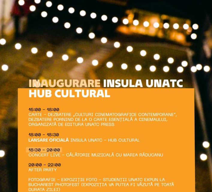 Lansare „Insula UNATC” (Fotografie – Carte – Concert Live)