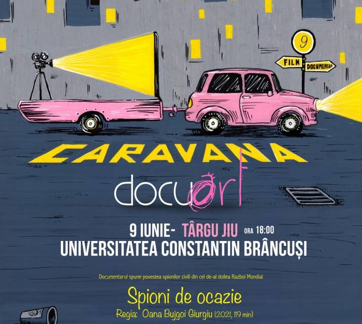 Caravana Docuart: seară de proiecții la Universitatea Constantin Brâncuși din Târgu-Jiu