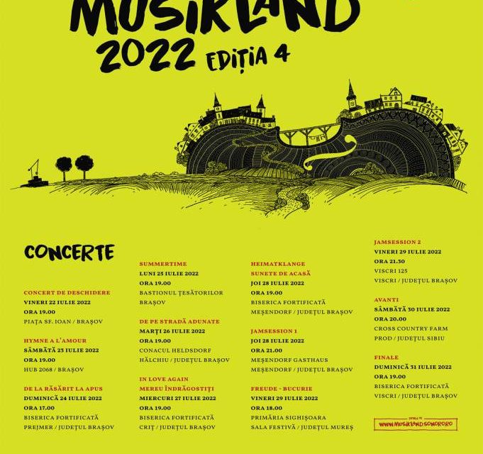 A patra ediție a Festivalului SoNoRo Musikland pune în valoare prin muzică zona Transilvaniei