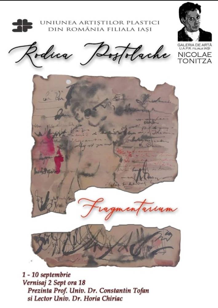 Expoziția „Fragmentarium” – Rodica Postolache @ Galeria de Artă „N. Tonitza”, Iași