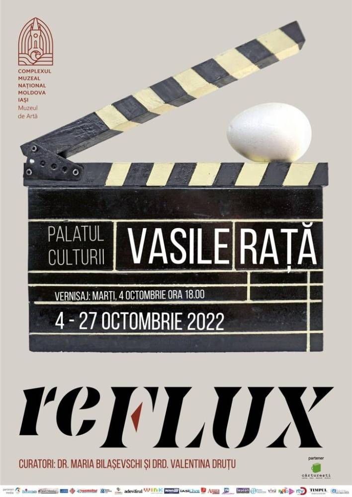 Expoziție Vasile Rață „reFLUX” @ Muzeul de Artă din cadrul Complexului Muzeal Național „Moldova”, Palatul Culturii din Iași
