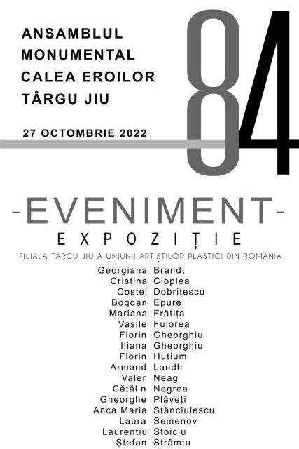 Expoziție de arte vizuale EVENIMENT a Filialei Tg Jiu a UAP din România @ Galeriile Municipale de Artă din Târgu Jiu