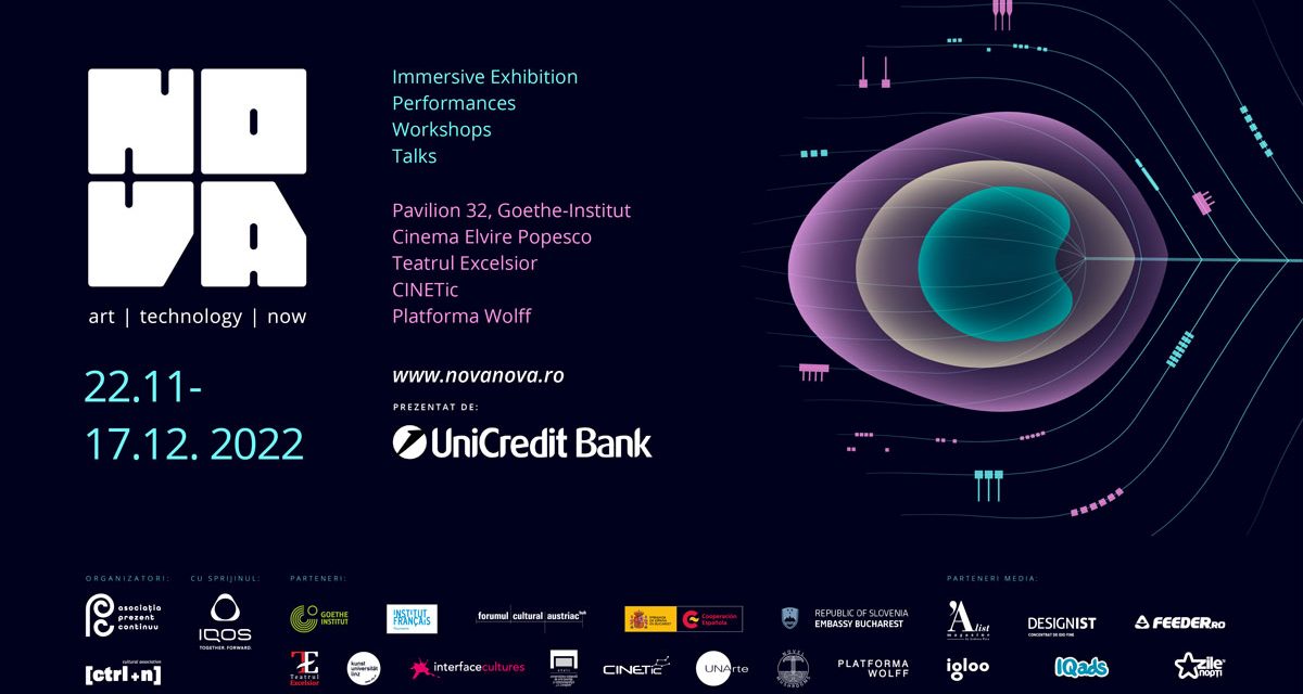 Festivalul NOVA, dedicat artei și noilor tehnologii, anunță programul celei mai ample ediții