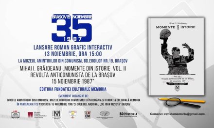 35 de ani de la revolta anticomunistă din Brașov – lansare de carte
