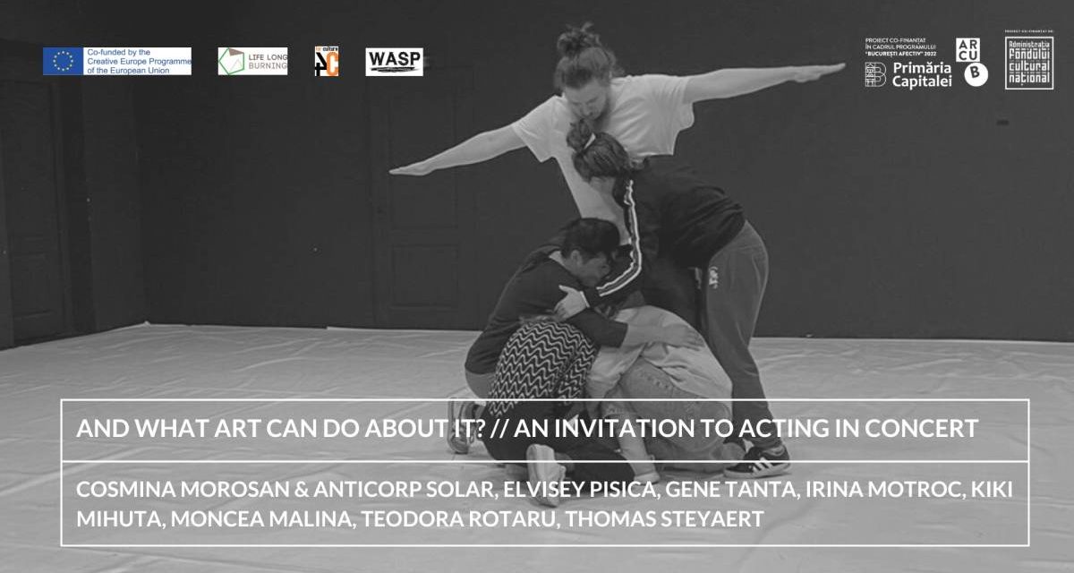 Proiectul ”And what art can do about it?” chestionează relația dintre artă și crizele eco-socio-politice @ WASP Studios, București