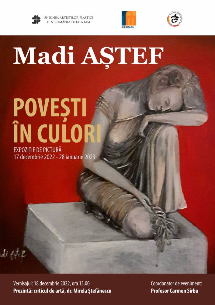 Expoziție de pictură Madi Aștef „Povești în culori” @ Iulius Mall Iași