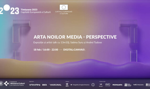 „Arta noilor media – perspective” expoziție și artist talk cu 13m10j, Sabina Suru și Andrei Tudose