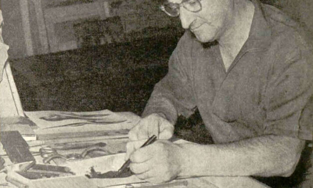 Corneliu Baba în atelier 1960