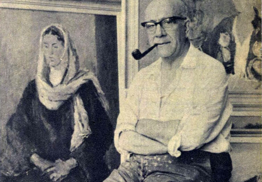 H.H. Catargi în atelier, 1964