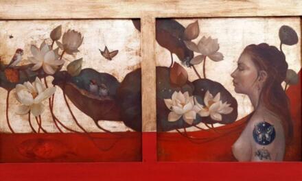 Expoziție Adriana Badea ”Semne Însemne Petale” @ Biblioteca Națională a României