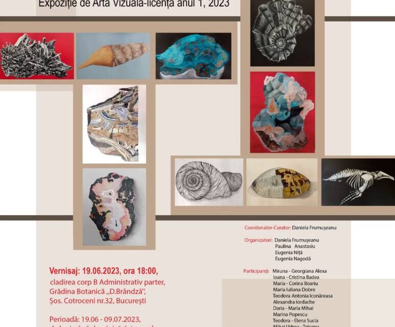 ROCART – expoziţie de artă vizualӑ – licenţă anul I, 2023 @ Grӑdina Botanicӑ „D. Brandza”, București