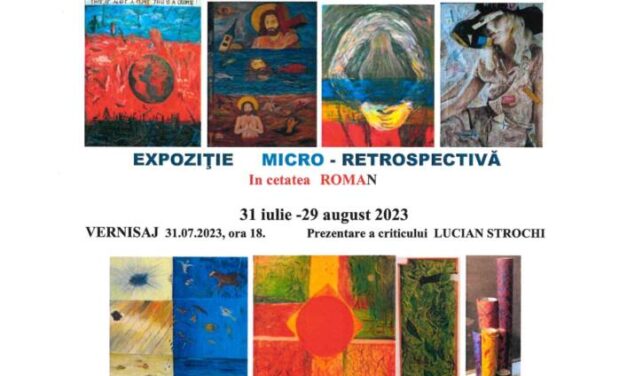 Expoziție Daniel Crăciun „Micro – Retrospectivă” la Roman Art gallery, Roman
