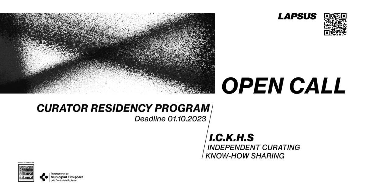 Lapsus lansează programul de rezidențe I.C.K.H.S. – Independent Curating Know-How Sharing, orientat către curatori emergenți