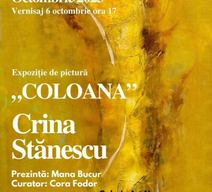 Expoziție Crina Stănescu „Coloana – aspiraţie şi verticalitate” @ Galeria Art Nouveau din Târgu-Mureş