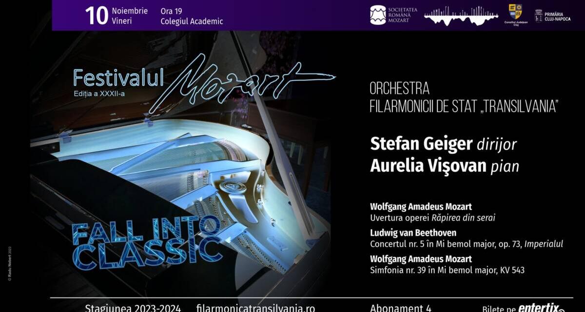 Fall into Classic – Festivalul Mozart, concert de deschidere, 10 noiembrie 2023, ora 19.00, Colegiul Academic, dirijor Stefan Geiger