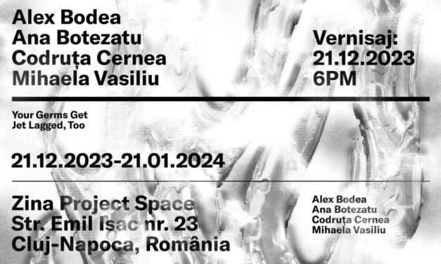 Expoziție Alex Bodea, Ana Botezatu, Codruța Cernea, Mihaela Vasiliu „Your Germs Get Jet Lagged, Too” @ Zina Project Space, Cluj-Napoca