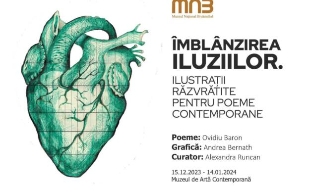 Expoziție Andrea Bernath „Îmblânzirea iluziilor. Ilustrații răzvrătite pentru poeme contemporane” @ Muzeul de Artă Contemporană – Muzeul Național Brukenthal