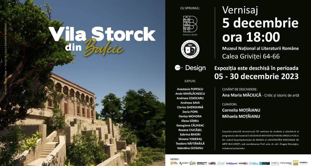 Vila Storck din Balcic – Expoziție dedicată memoriei arhitectei Henrieta Delavrancea Gibory (1897–1987) @ Muzeul Național al Literaturii Române 