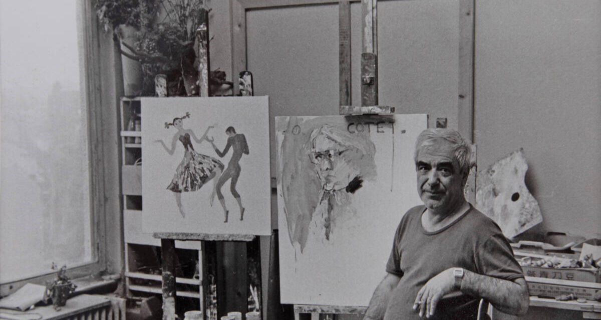 Constantin Piliuță în atelier, cca. 1980