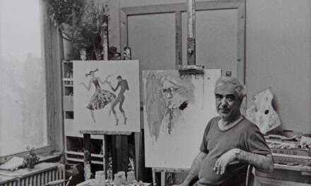 Constantin Piliuță în atelier, cca. 1980