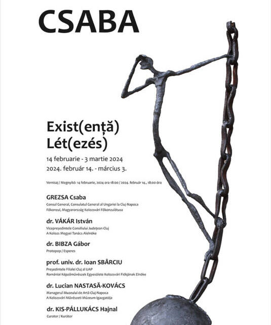 Expoziția personală a artistului Nemes András Csaba „EXIST(ENȚĂ)” @ Muzeul de Artă Cluj-Napoca