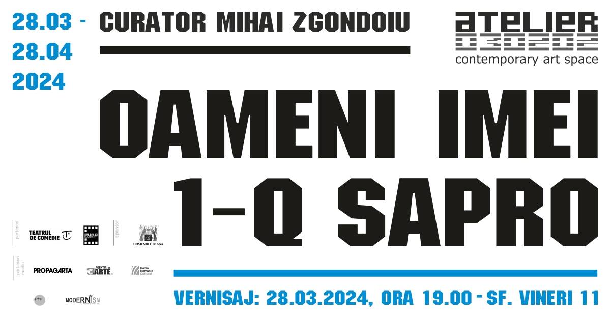 Expoziție 1-Q Sapro „oameni iMEI” @ ATELIER 030202 – Spațiu de Artă Contemporană, București