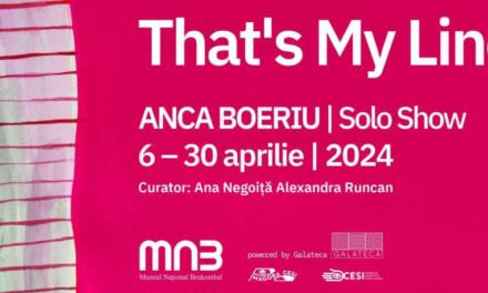 Expoziție personală Anca Boeriu „That`s My Line” @ Muzeul de Artă Contemporană – Muzeul Național Brukenthal, Sibiu