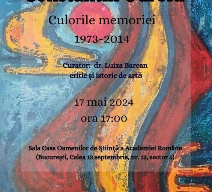 Expoziție retrospectivă de pictură și gravură Constantin Udroiu „Culorile memoriei” la Sala Casa Oamenilor de Știință a Academiei Române