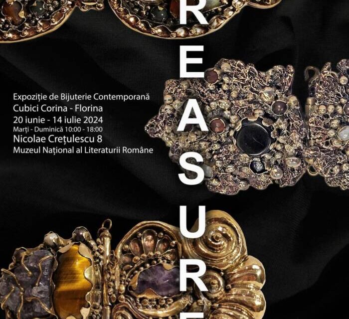 Expoziție de bijuterie contemporană Corina-Florina Cubici „Treasure” @ Muzeul Național al Literaturii Române