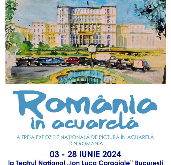 Expoziție „România în acuarelă” în Foaierul Media al TNB