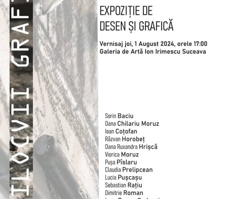 Expoziție de desen și grafică a membrilor Filialei UAP Suceava @ Galeria de Artă „Ion Irimescu” din Suceava
