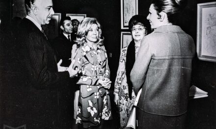 Ligia Macovei în expoziția personală de la Teheran din 1964