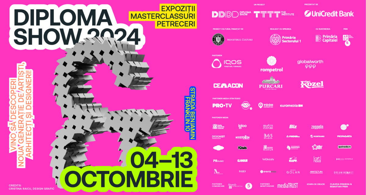 DIPLOMA Show, ediția a XI-a – 145 de artiști, arhitecți și designeri din noua generație vor putea fi admirați la CINA, București