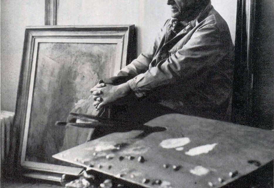 Lucian Grigorescu în atelier 1965