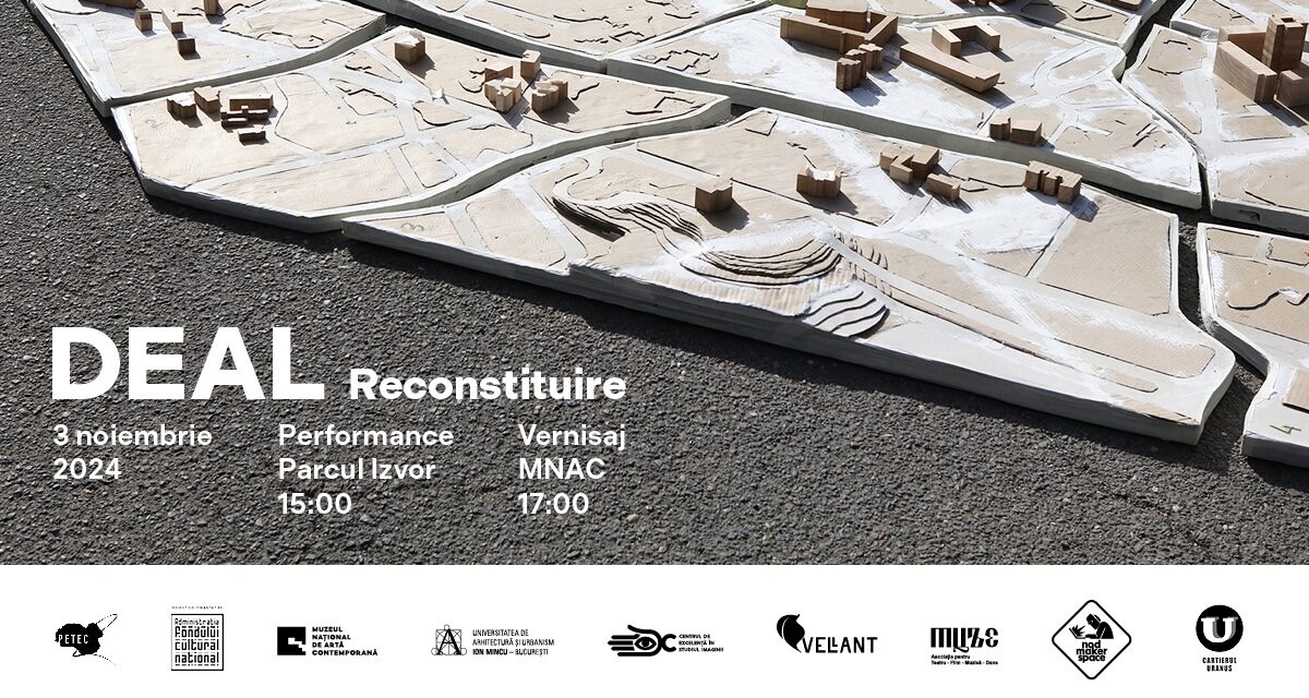 „Deal. Reconstituire” – performance colectiv și vernisaj 3 noiembrie, Parcul Izvor și MNAC
