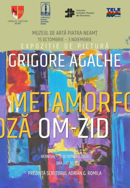 Expoziție de pictură Grigore Agache „Metamorfoză om-zid” @ Muzeul de Artă Piatra Neamț