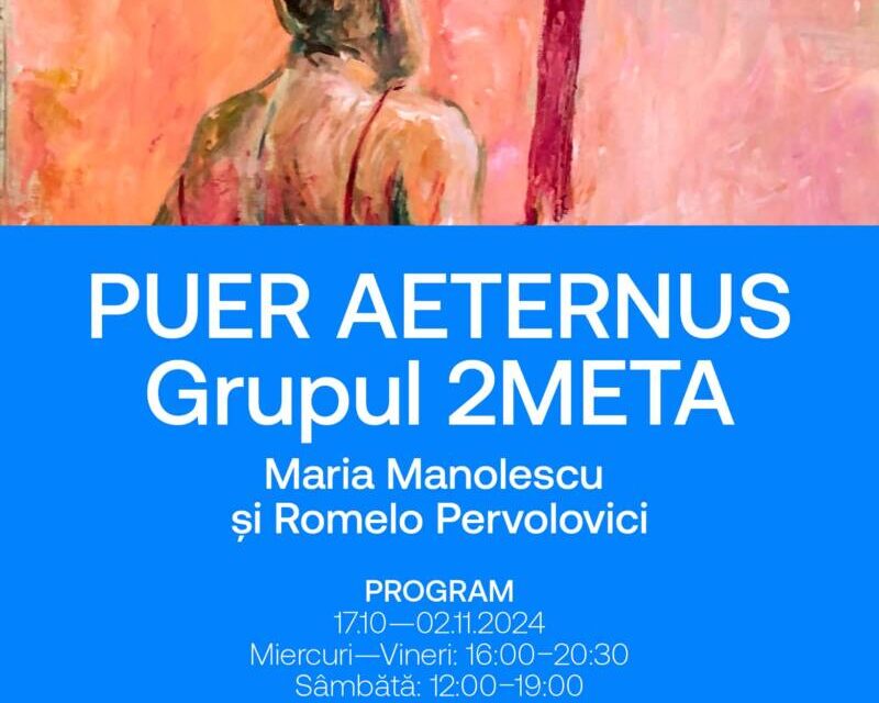Expoziție grupul 2META Maria Manolescu și Romelo Pervolovici „Puer aeternus” @ Amzei Creative Corner, București