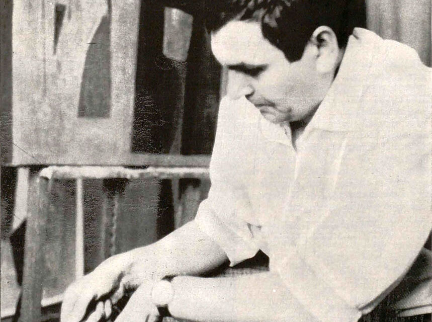 Constantin Blendea în atelier, 1968
