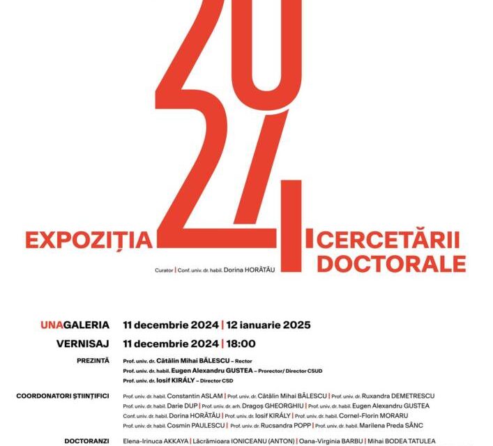 Expoziția Cercetării Doctorale – 2024 @ UNArte, Combinatul Fondului Plastic, București