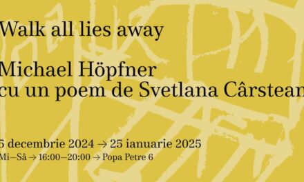 Expoziție Michael Hopfner “Walk all lies away” @ Galeria Posibilă, București