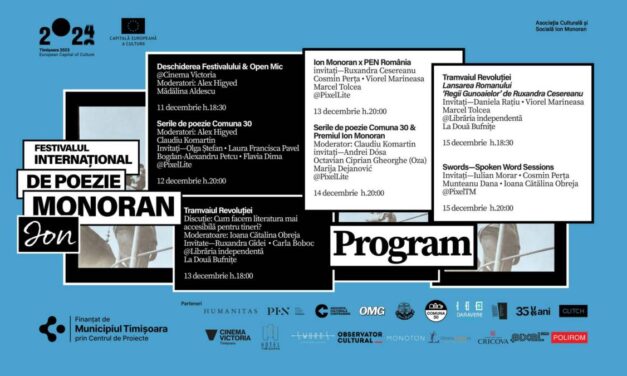 Festivalul Internațional de Poezie Ion Monoran, ediția a VI-a la Timișoara