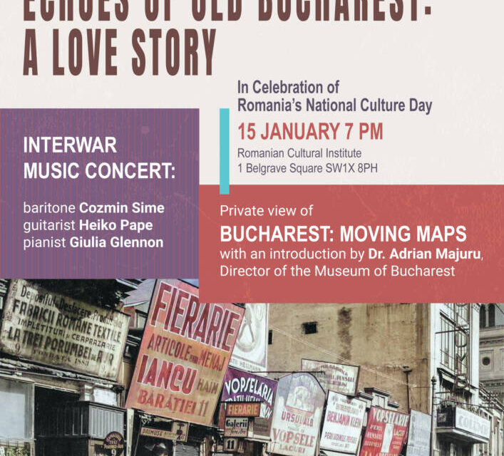 Expoziție „București: Hărți în mișcare” / „Bucharest: Moving Maps” @ ICR Londra