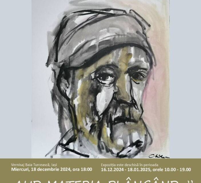 Expoziție de pictură Dănuț Adrian Chidon – Frunză „Aud materia plângând…” la Centrul Internațional de Artă Contemporană – Baia Turcească Iași