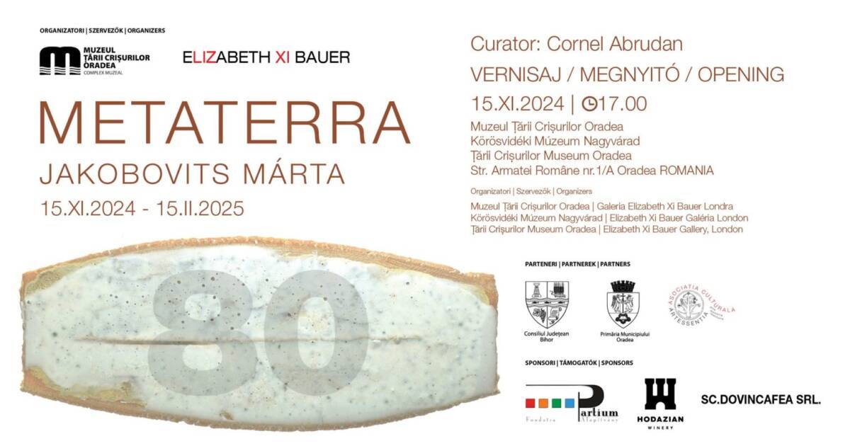 Expoziție Márta Jakobovits „METATERRA” @ Muzeul Ţării Crişurilor Oradea – Complex Muzeal