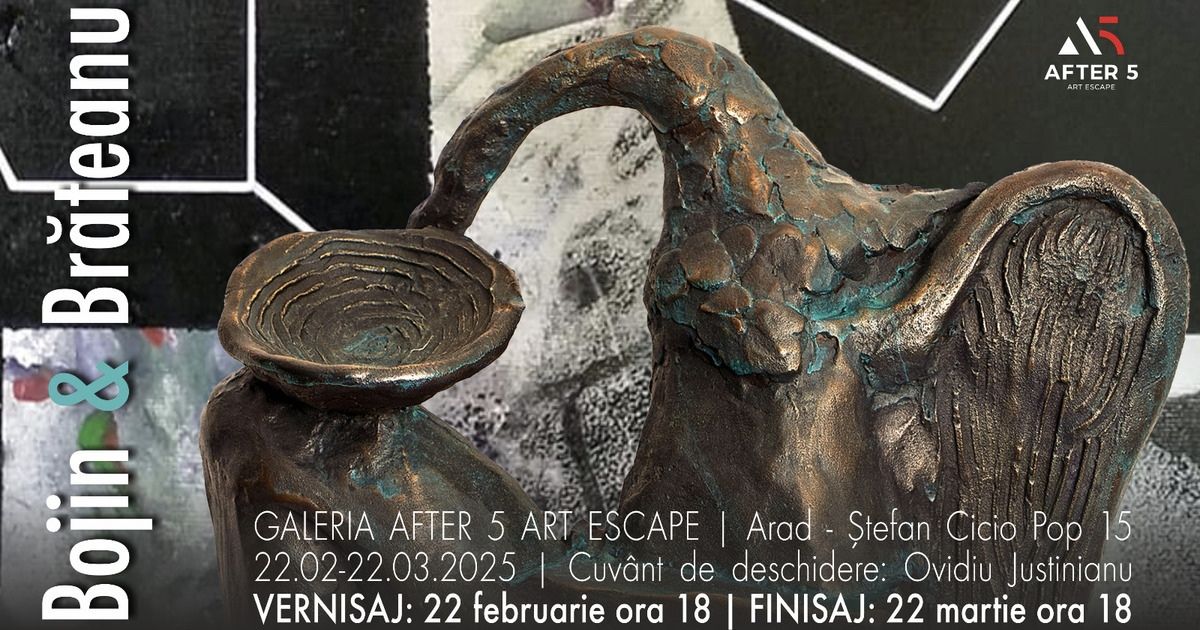 Inaugurarea Galeriei de artă After 5 Art Escape din Arad cu expoziția de pictură și sculptură a artiștilor vizuali timișoreni Costin Brăteanu și Horia Bojin