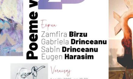 Expoziție Zamfira Bîrzu, Gabriela Drinceanu, Sabin Drinceanu și Eugen Harasim „Zbor – poeme vizuale” @ Palatul Braunstein din Iași